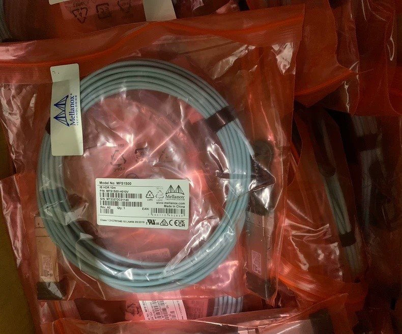Mellanox MFS1S00-H010V QSFP56 Fiber Optic Network Cable 10m NEW FedEx or DHL