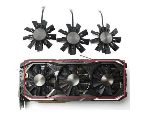 3PCS GA92S2U ZOTAC GTX 1070 1070Ti GTX 1080 AMP Extreme Video Card Cooling Fan