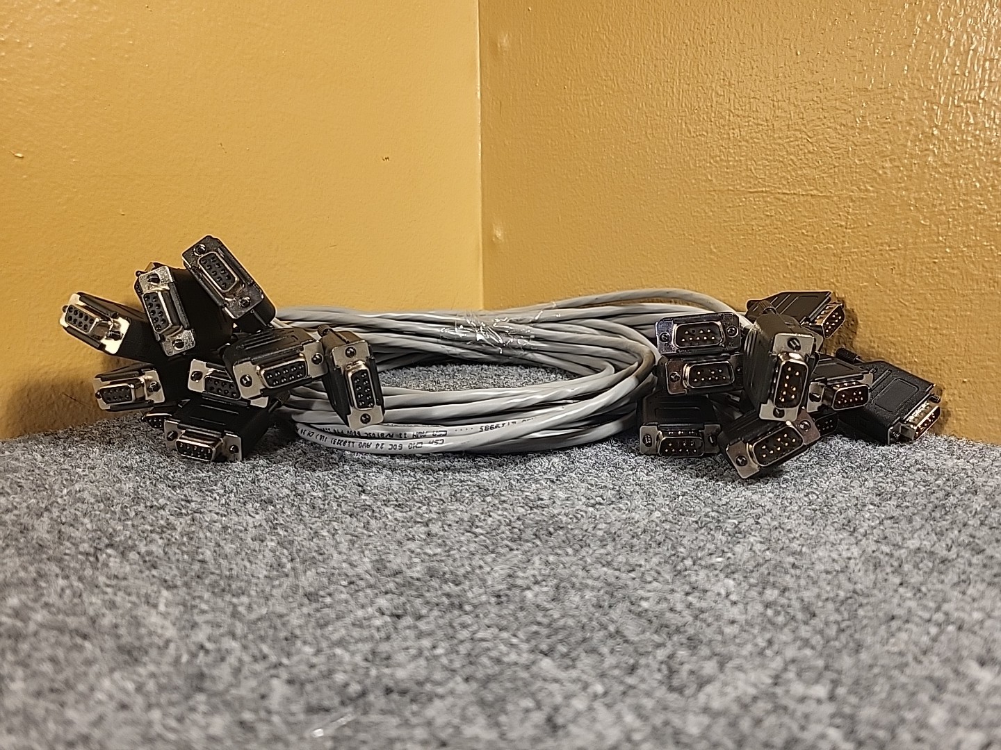 DB9 RS232 Male to Female Serial Port Extension Cable Cord 3 Ft. (10 Pack)