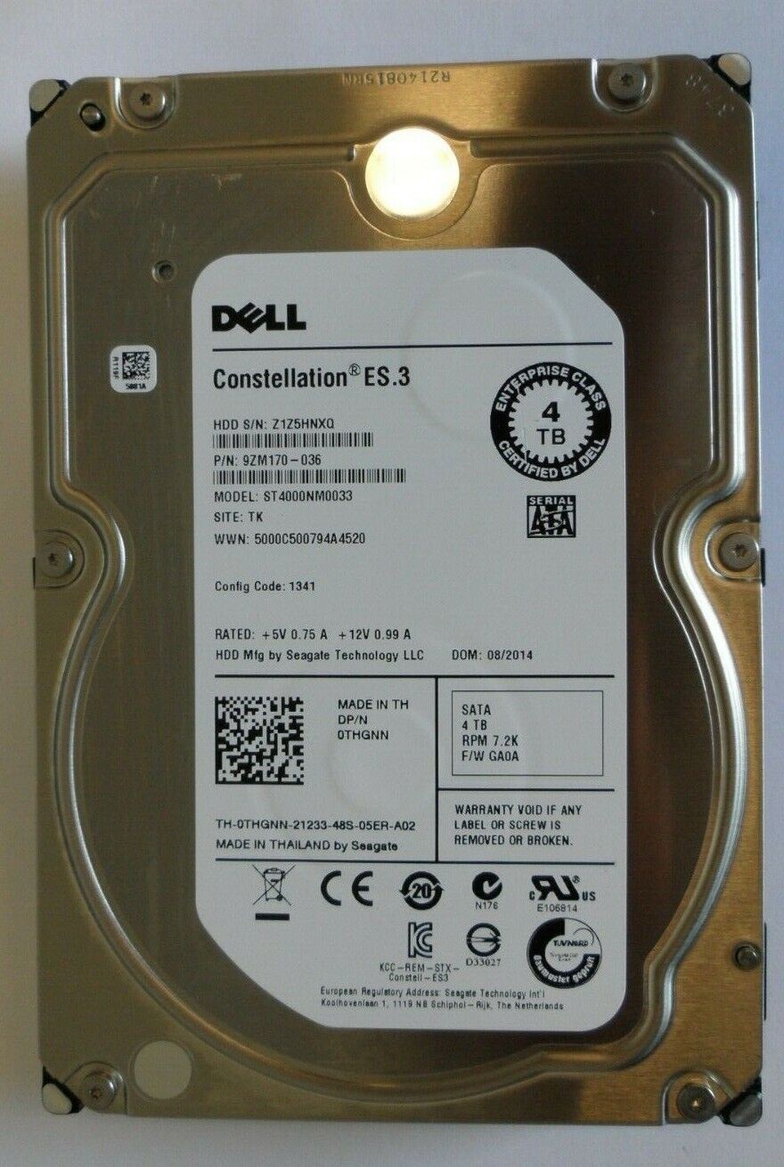 Dell Seagate 4TB 7.2K 6Gbs 3.5\