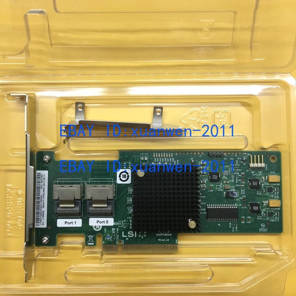 Genuine LSI 6Gbps SAS HBA LSI 9200-8i (=9211-8i) P20 IT Mode ZFS FreeNAS unRAID