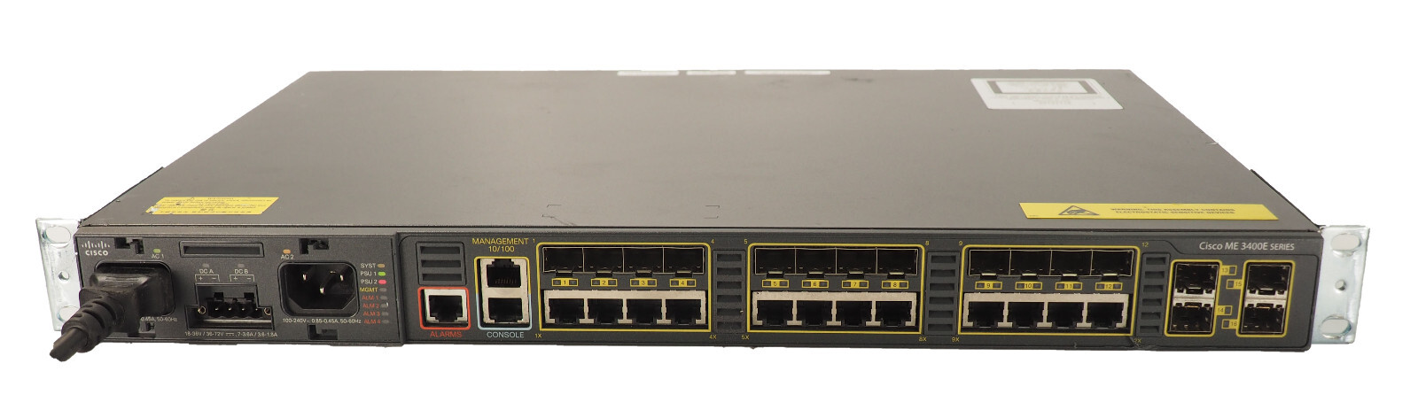 Cisco ME-3400EG-12CS-M Switch managed - 12 x 10/100/1000 + 4 x SFP Single DC PSU