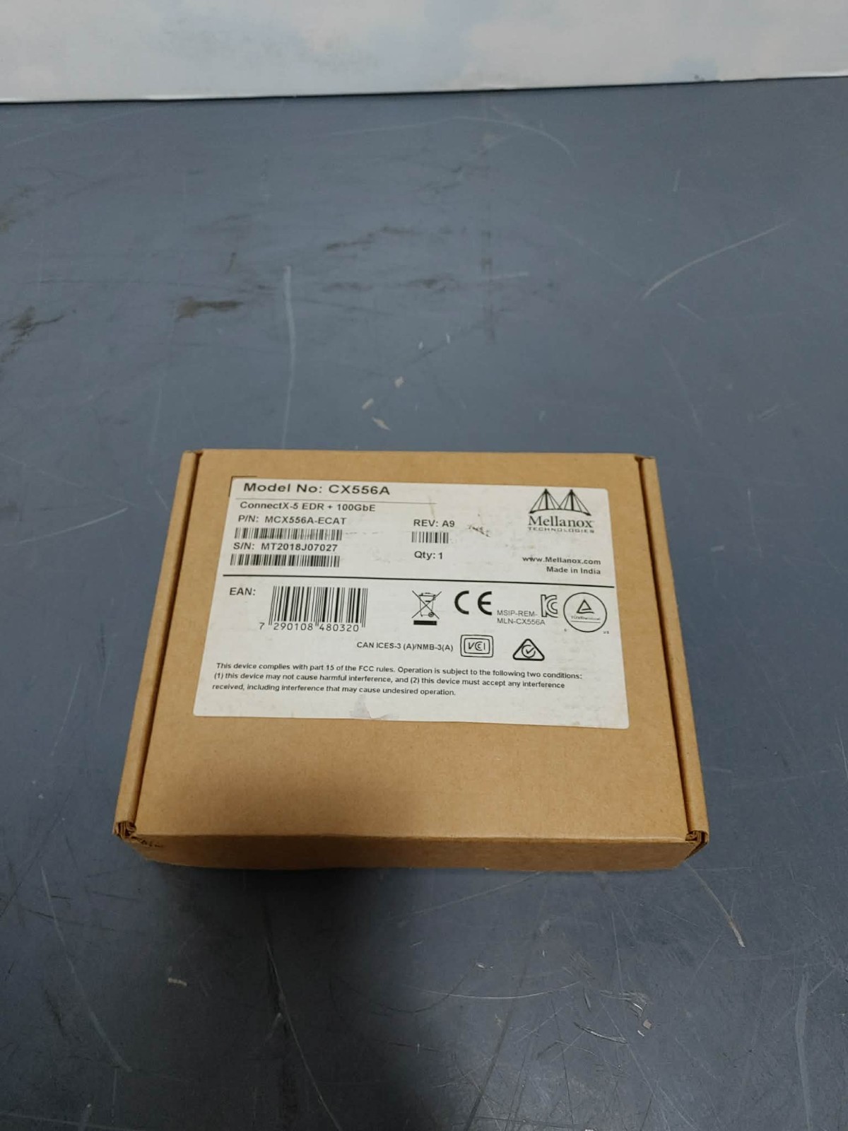 Mellanox MCX556A-ECAT ConnectX-5 VPI Adapter Card EDR IB 100GbE Dual-Port QSFP28