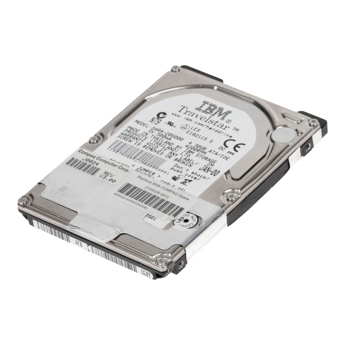 HARD DRIVE IBM TravelStar 12GN DARA-206000 6GB 4.2K ATA 2.5''