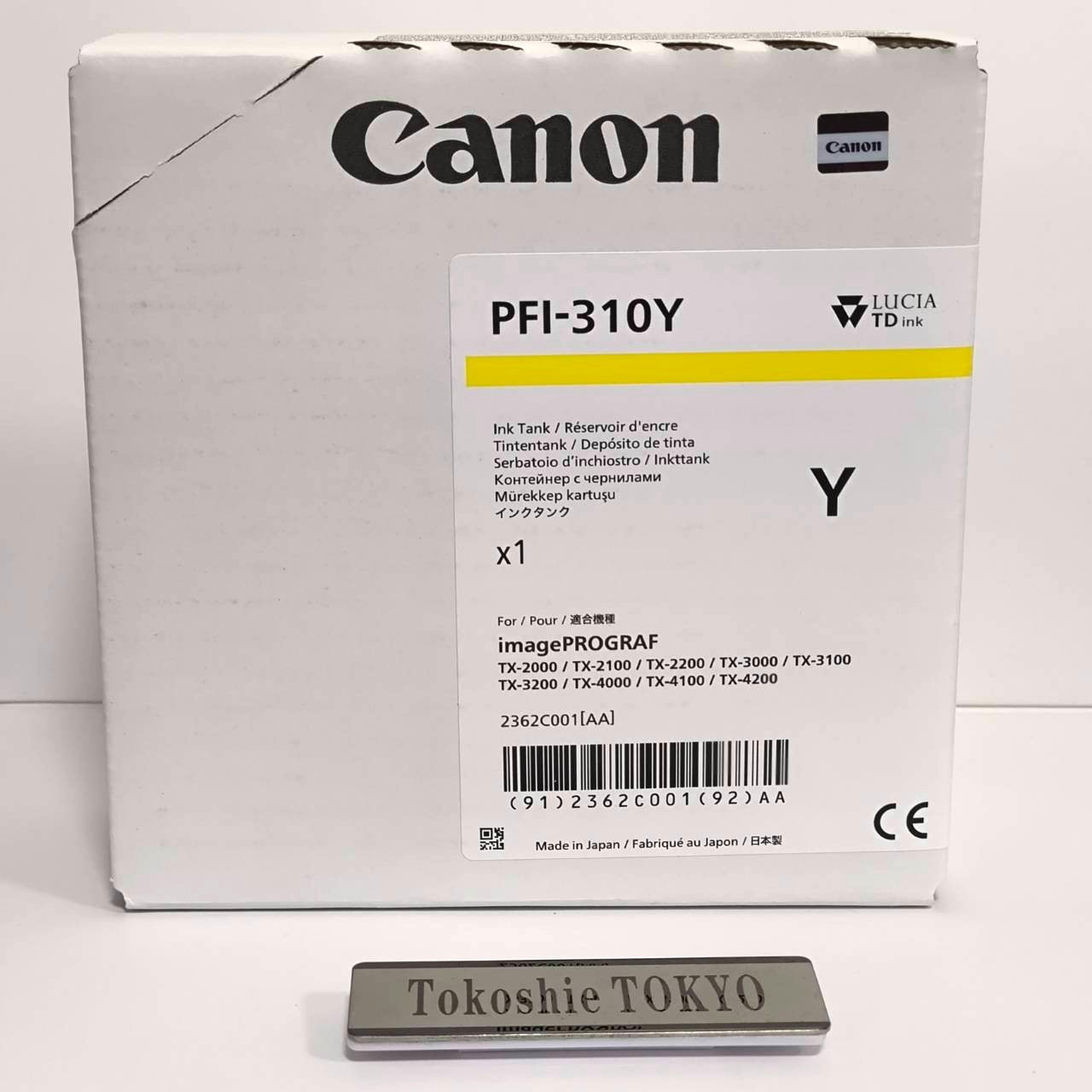 Canon PFI-306Y Yellow Ink Cartridge 330ml image PROGRAF iPF8300 iPF8400 iPF9400
