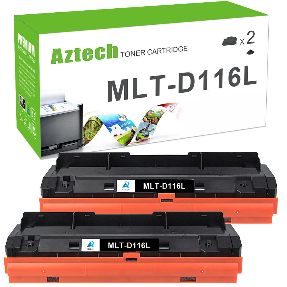 2PK MLT-D116L Toner Compatible For Samsung 116L Xpress M2625D M2825DW M2825FD