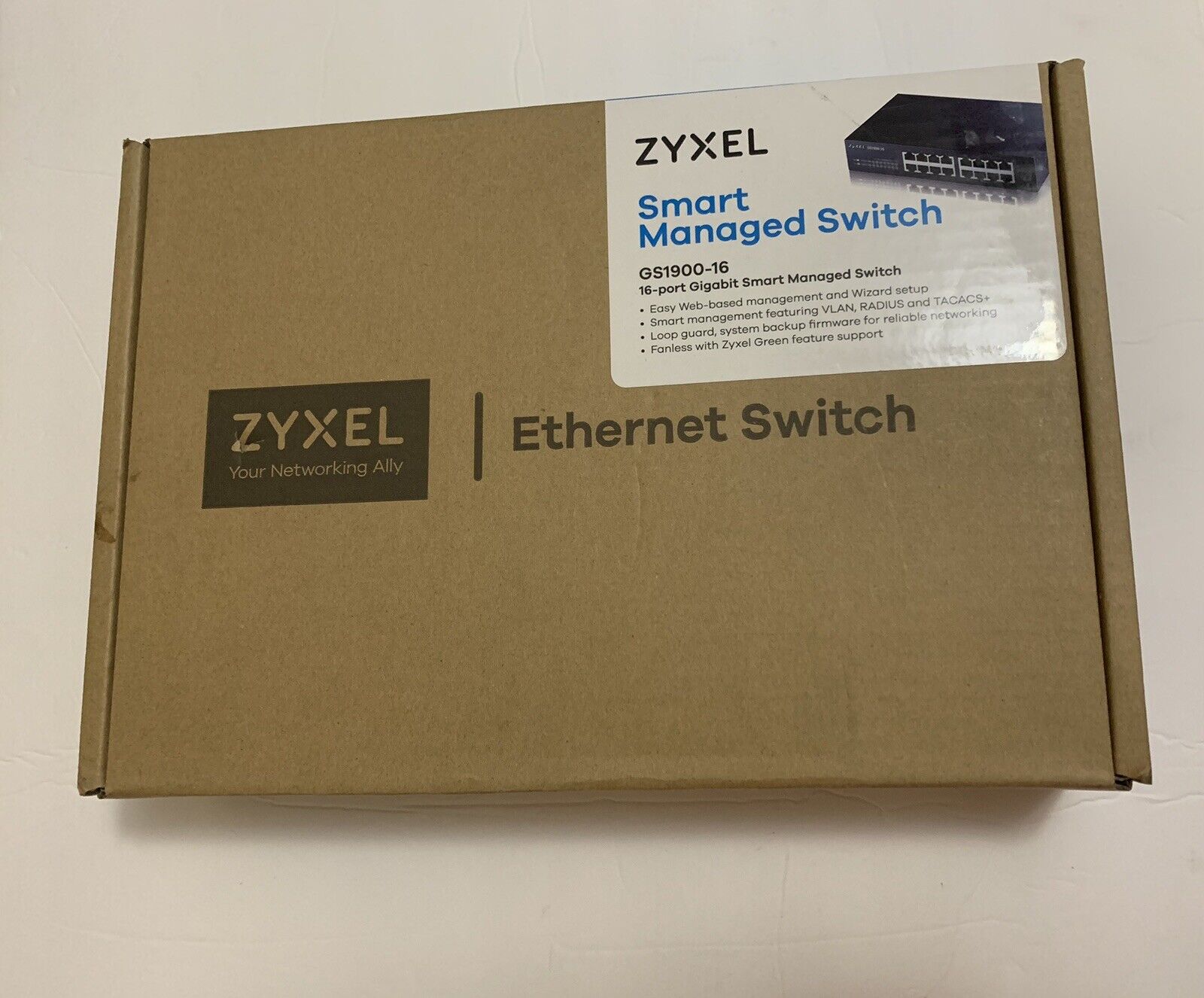 ZYXEL GS1900-16 16-PORT GIGABIT ETHERNET Smart Managed Switch