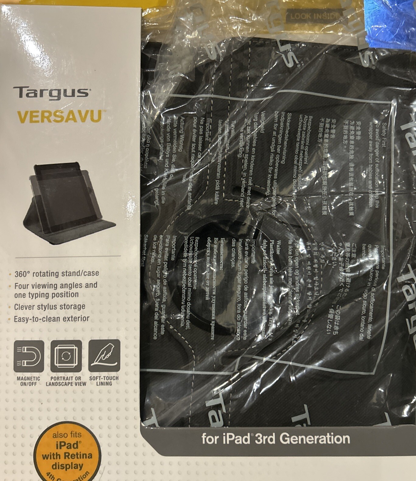 Targus VersaVu 4 Viewing Angles Rotating Case and Stand for iPad 3rd Generation