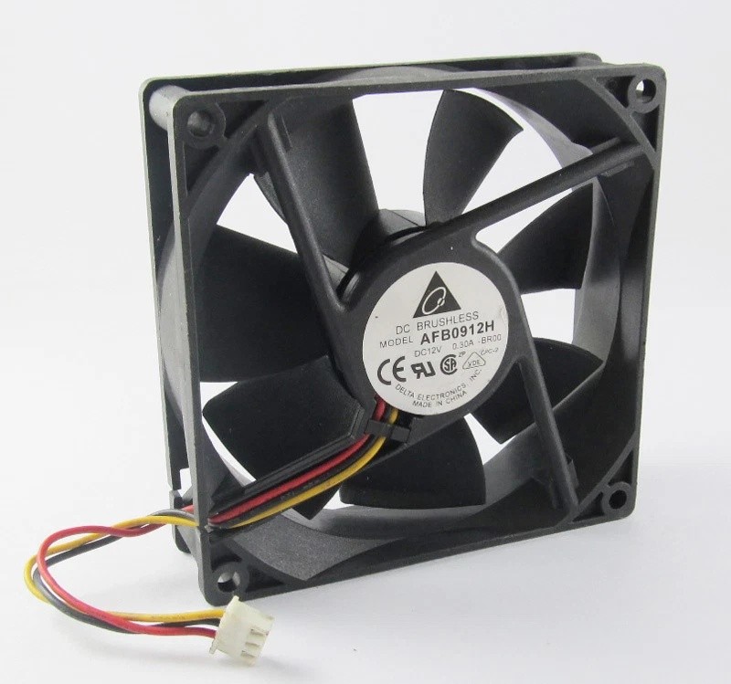 1PC DELTA AFB0912H 9025 92x92x25mm 92mm 12V 0.3A 51CFM 3 wire DC Cooling Fan