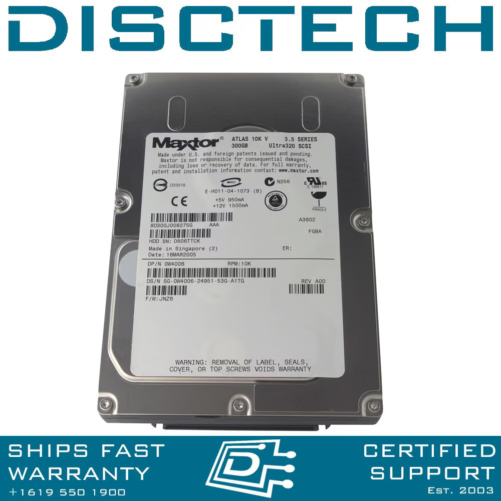 Maxtor 8D300J0 SCSI Hard Drive