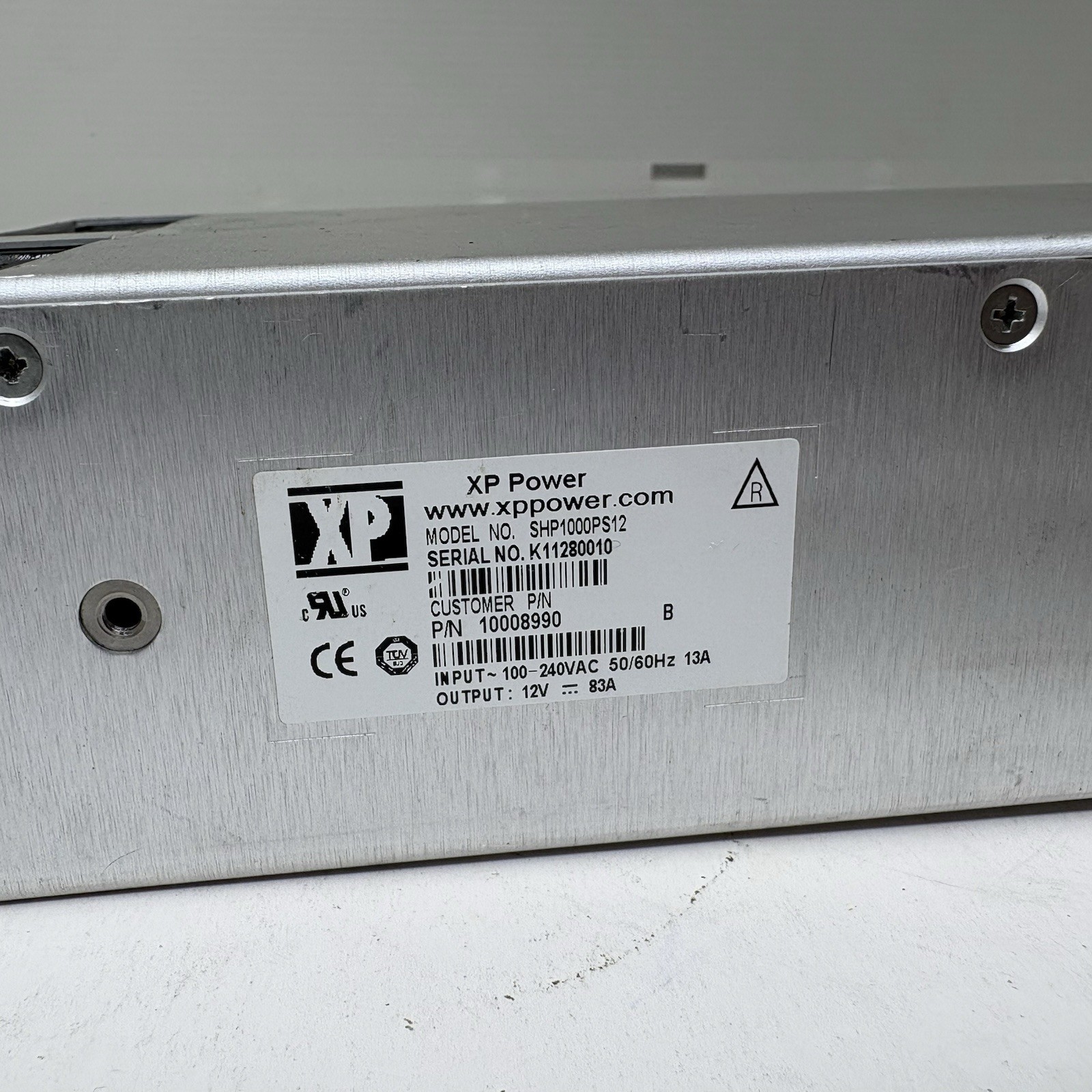XP Power SHP1000PS12 1000W Enclosed Power Supply 12V 83A P/N 10008990 UNTESTED