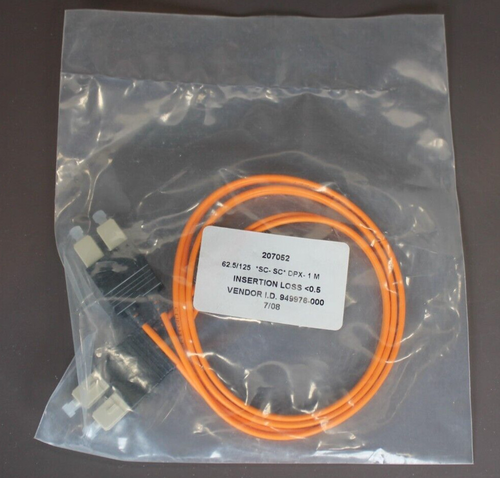 Corning Anixter 207052  Fiber Optic Duplex Patch Cord - 62.5/125 SC-SC DPX - 1 M