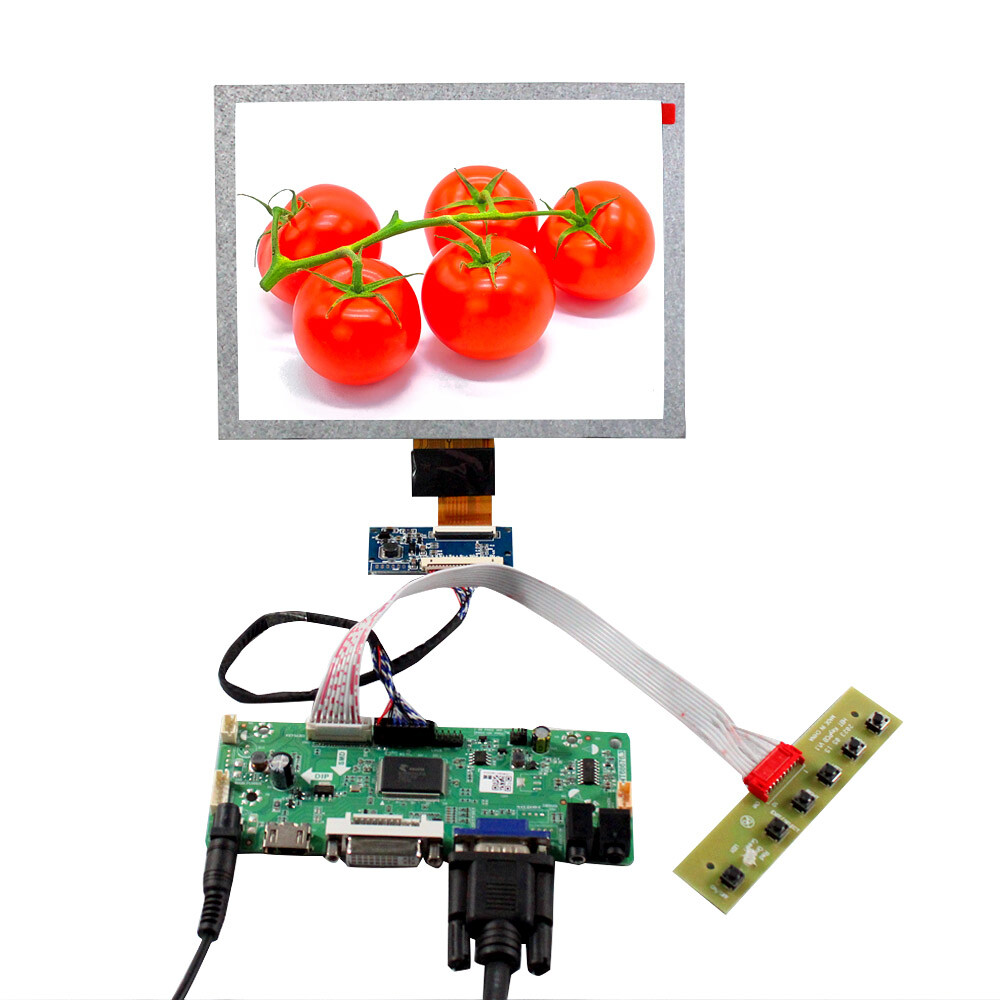HDDVI VGA LCD Controller Board 8inch EJ080NA-04C 1024X768 LCD Screen