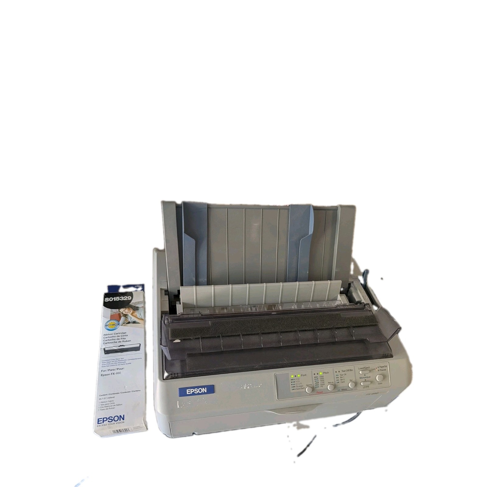 Epson FX-890 Impact Printer Model PB361A  With New Ribbon 