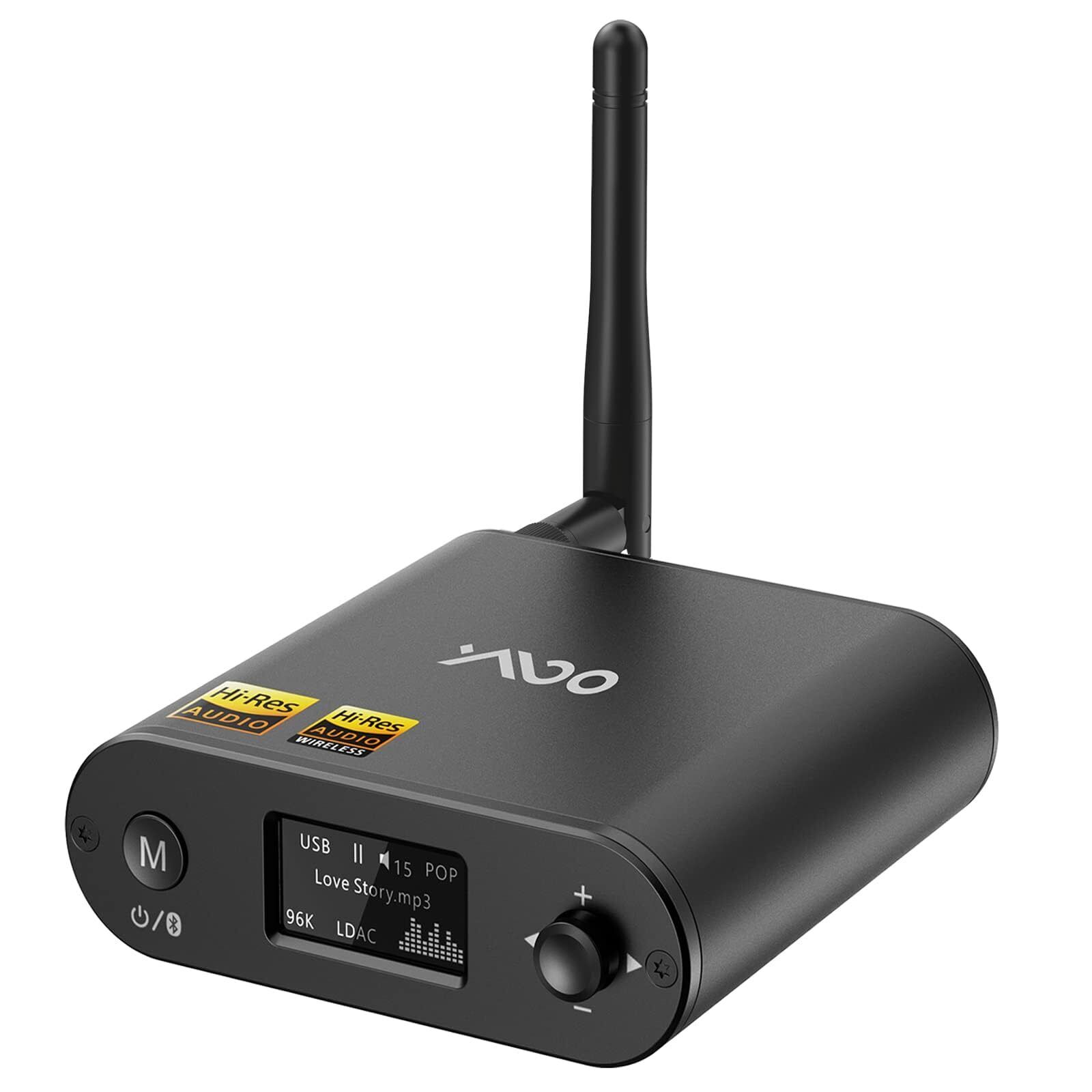 YMOO Hi-Fi Wireless Audio Adapter DS221 - Bluetooth 5.1, LDAC/AAC/SBC