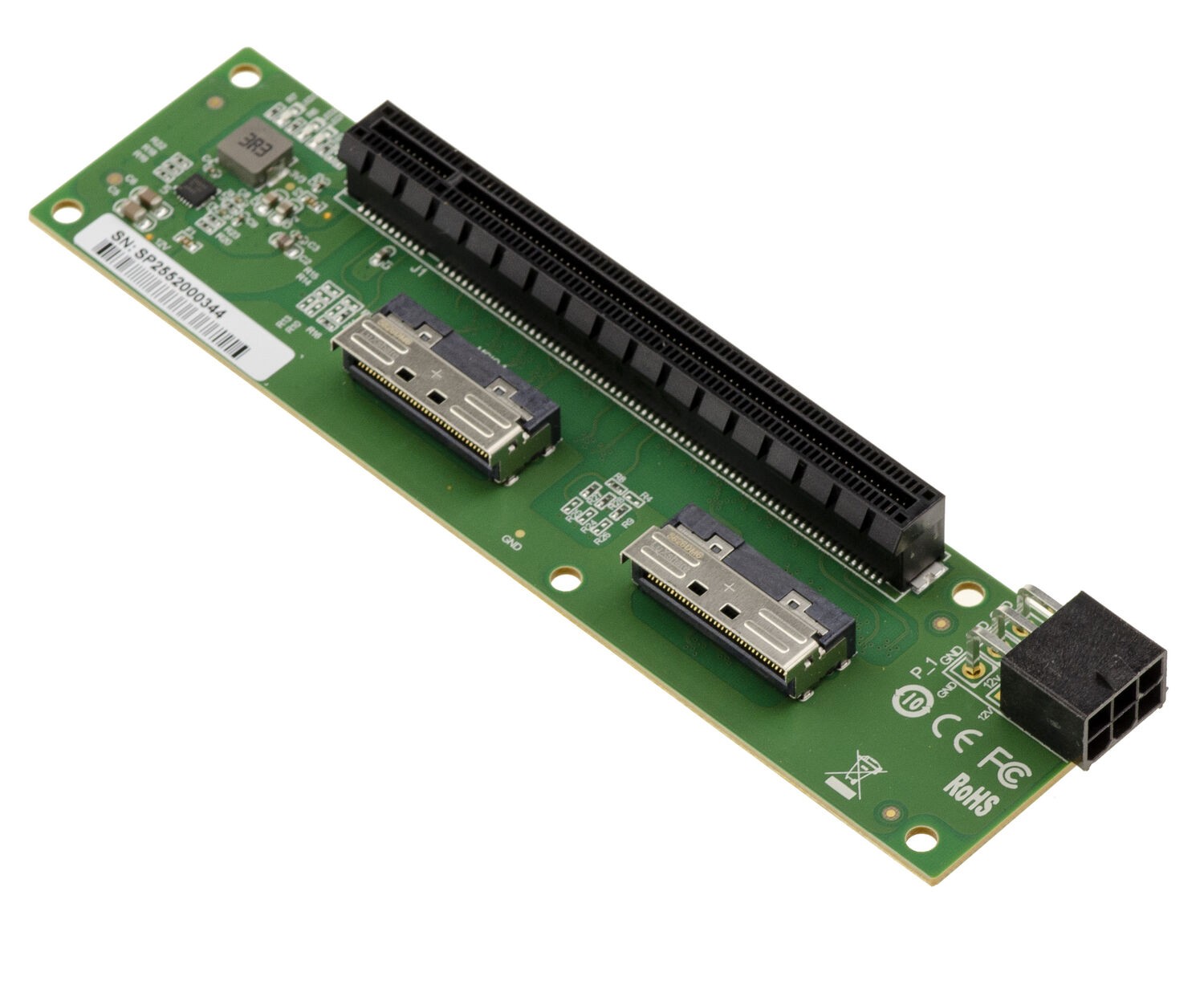 KALEA-INFORMATIQUE MCIO 8i To PCIe Gen5 x8/x16 Extension Port PCI Express Pro