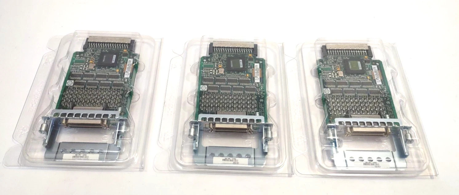 Lot of 3 Cisco HWIC-16A 16-Port Asynchronous High-Speed WAN Card 800-32848-01