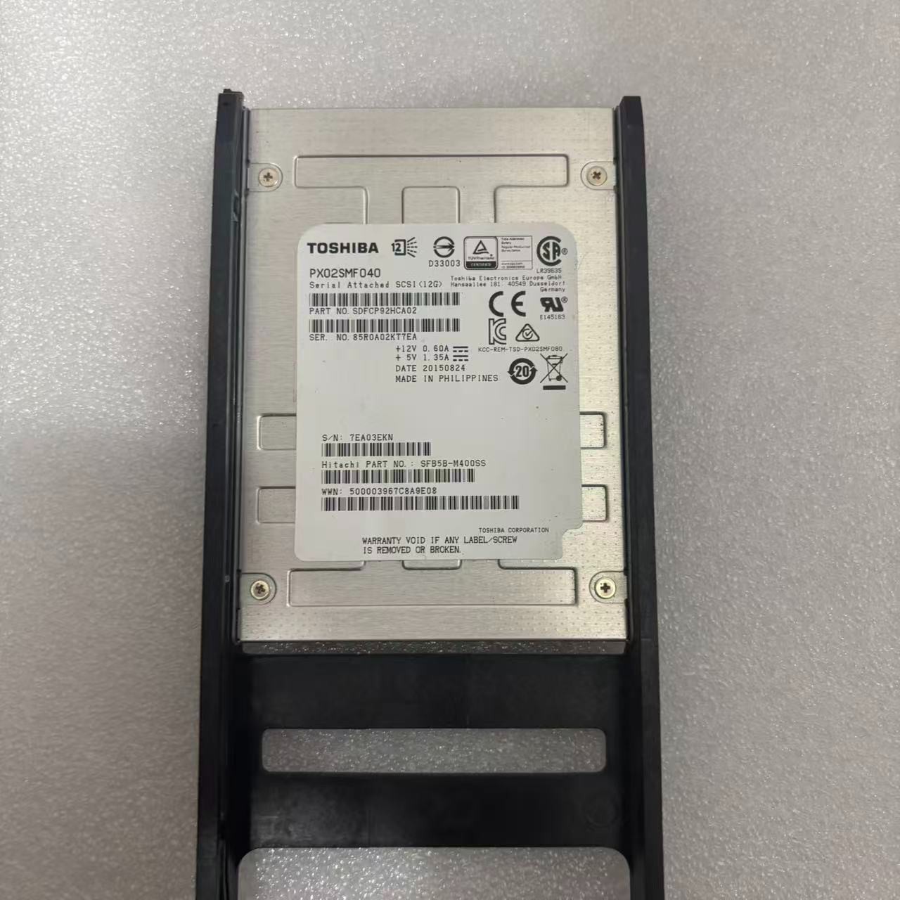 Hitachi 5559016-A PX02SMF040 400GB SFB5B-M400SS SAS 12Gbps 2.5in SSD Hard Drives
