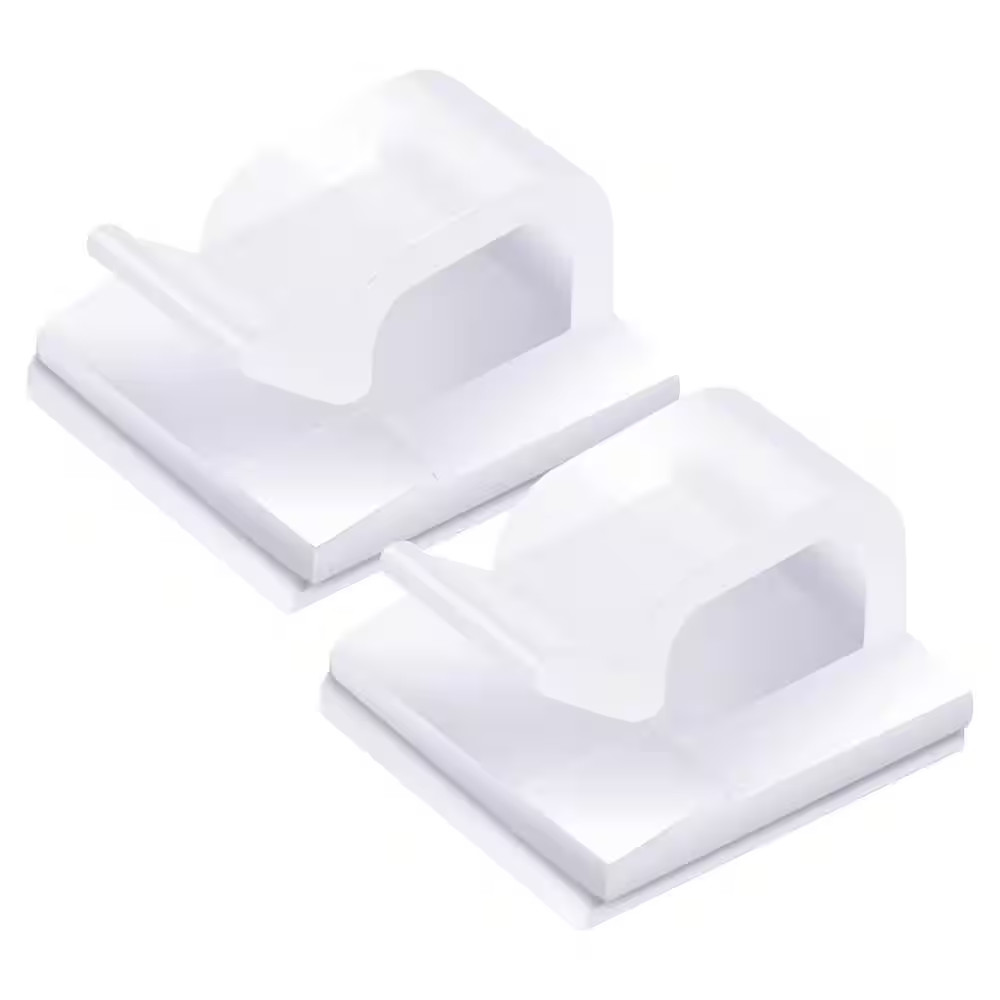 Outdoor Wire Clips Self Adhesive Cable Hooks Cord Organizer Holder Clear 60-Pack