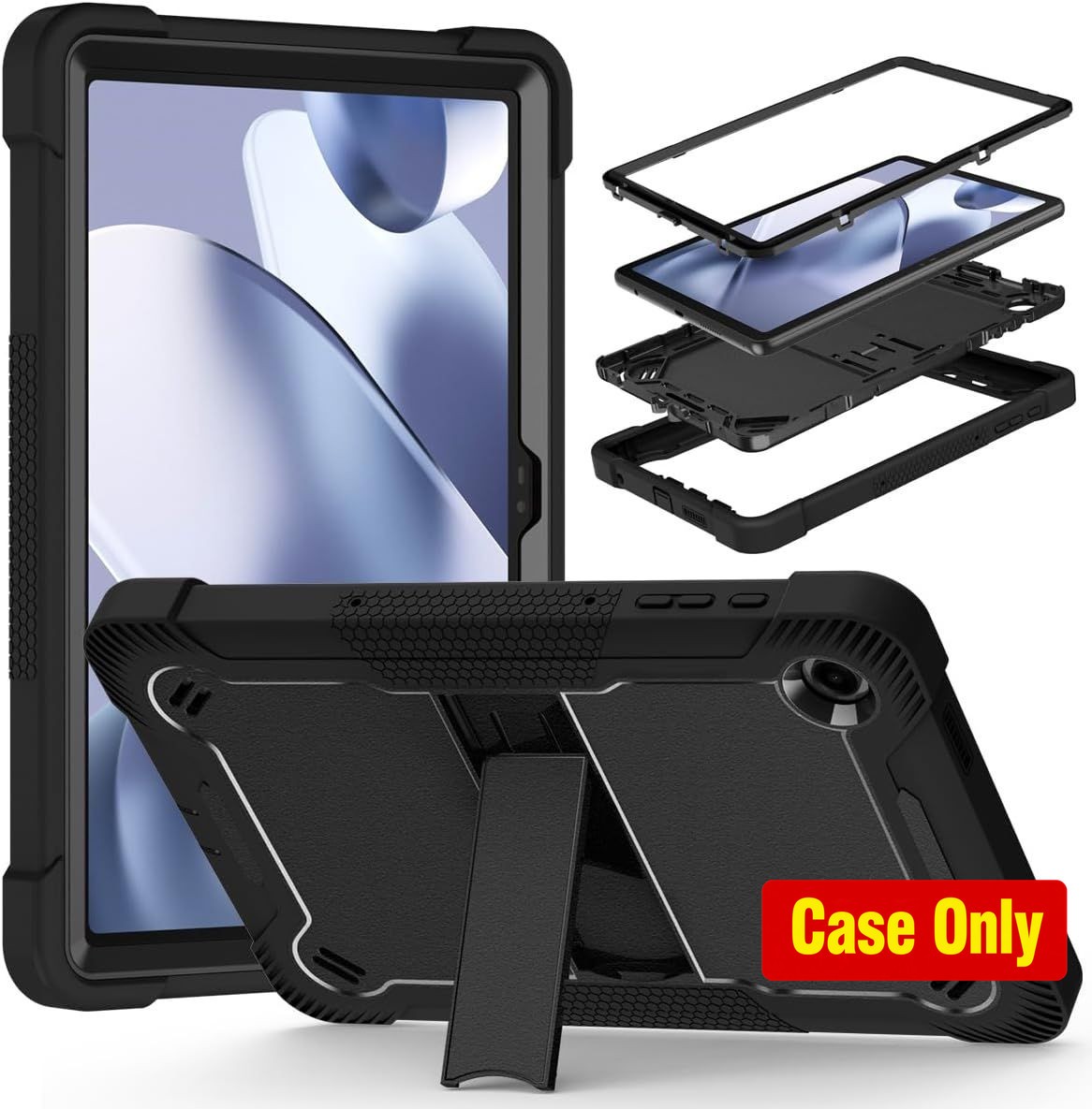 Case for T-Mobile Revvl Tab 2 10.1 Inch, 3-in-1 Shockproof Stand Cover