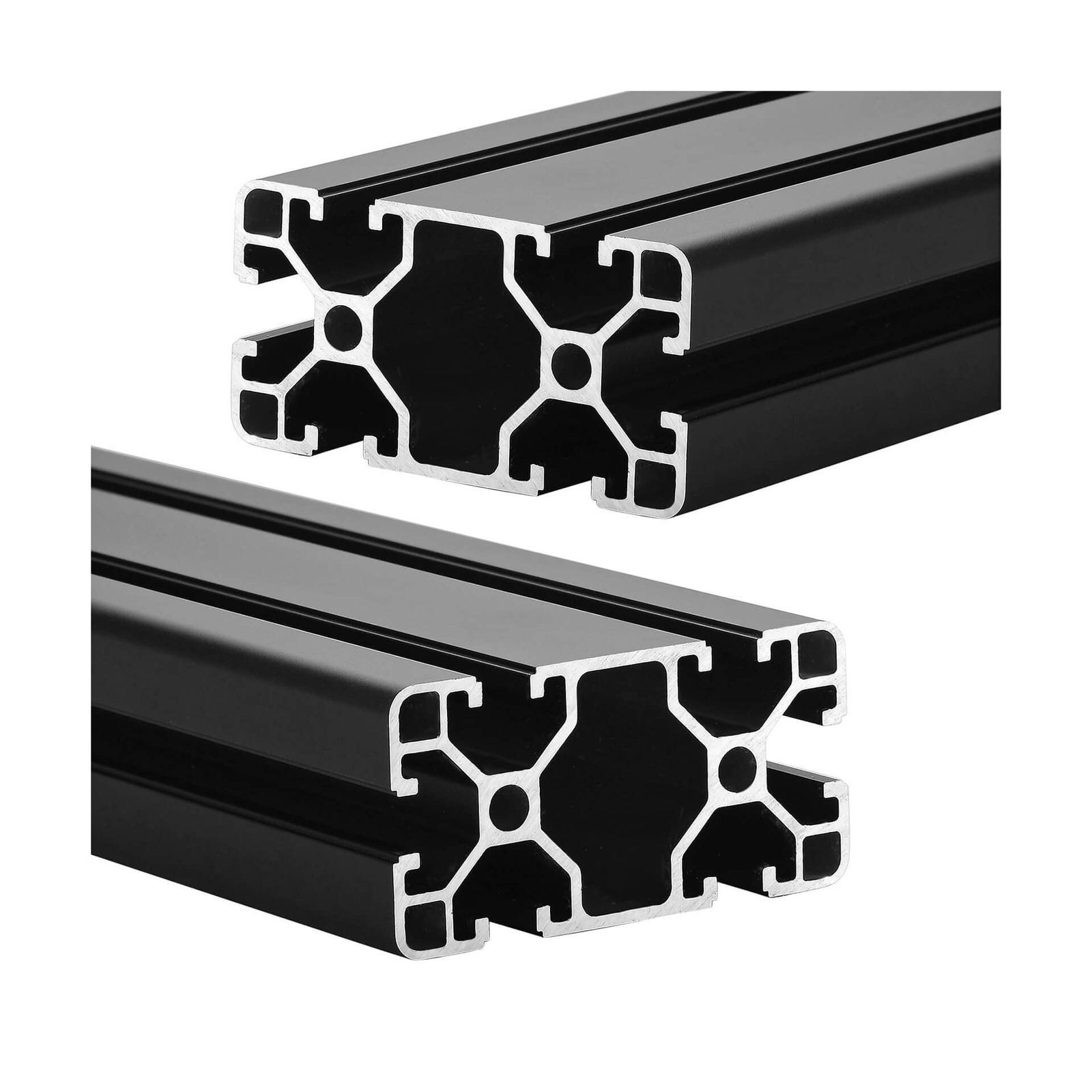 4080 T Slot Aluminum Extrusion for 3D Printer Parts and CNC DIY Black 1500mmX2