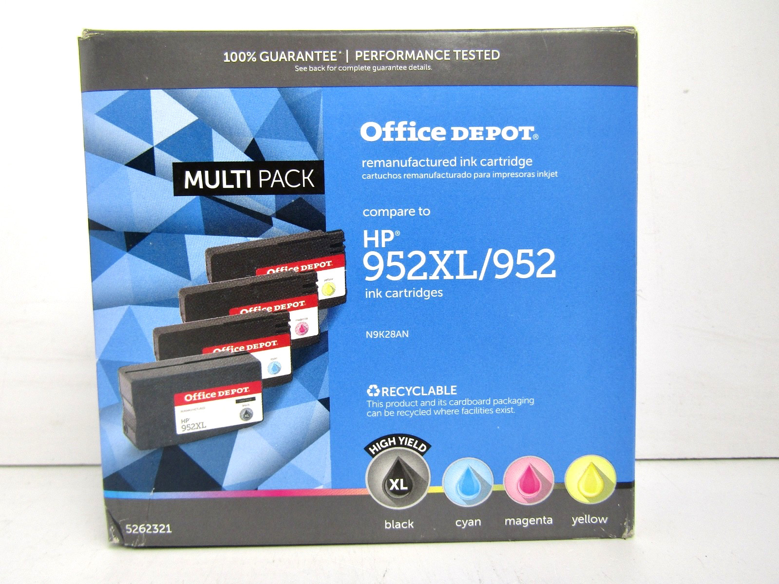 Office Depot HP 952XL/952 Ink Cartridge Replacement Set, Exp. 12/2022 - Sealed