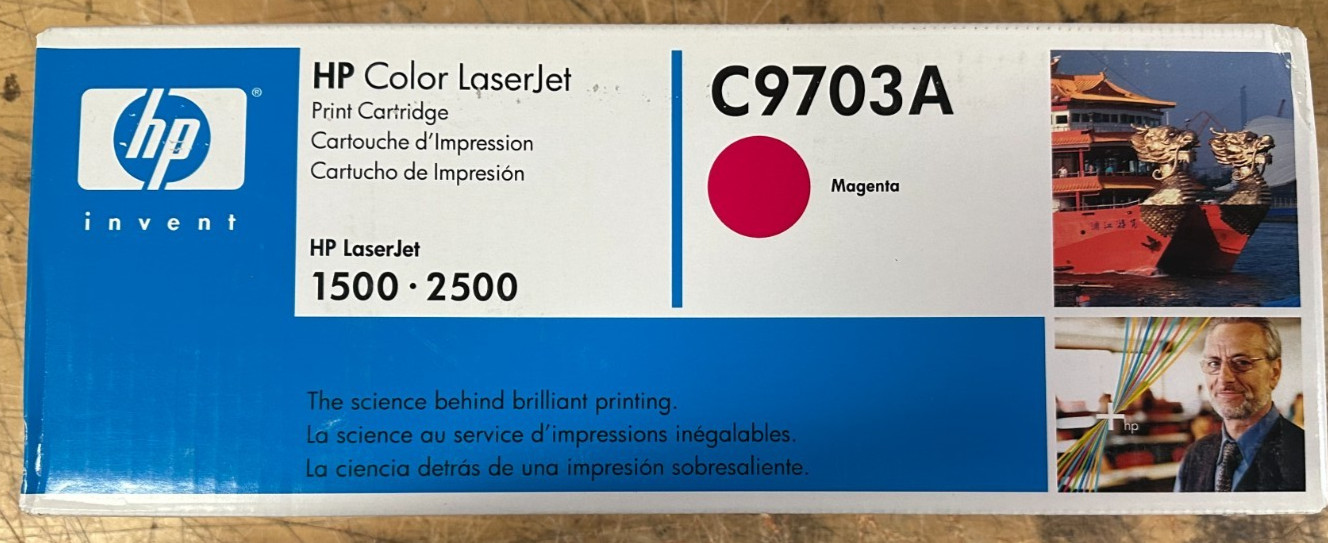 Hp C9703A Toner Magenta Genuine Hp Laserjet 1500 2500