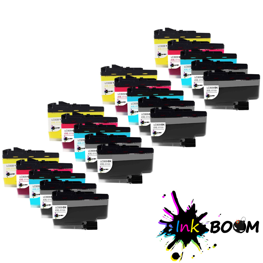 4SET4BK Ink Cartridge fits Brother LC3039 LC3039XXL MFC-J5945DW J6945DW J5845DW