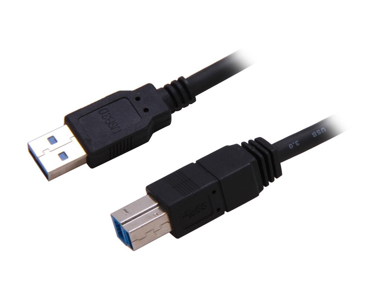 StarTech.com USB3SAB10BK 10 ft. Black Black SuperSpeed USB 3.0 Cable A to B -