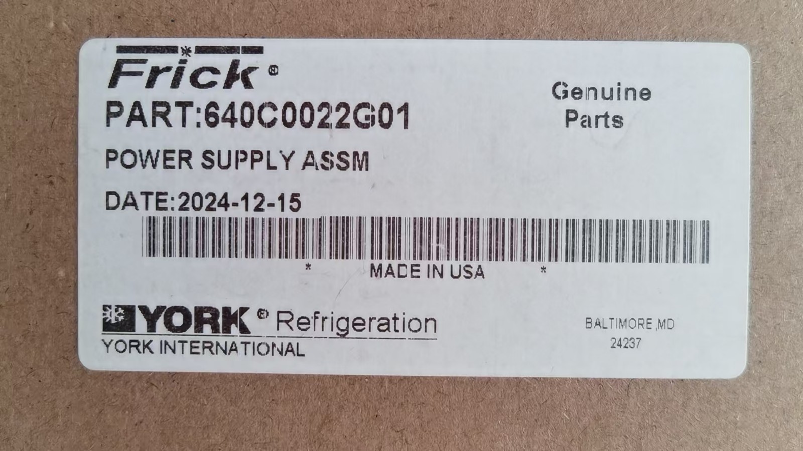 YORK New  original Power Module 640C0022G01  FedEx or DHL