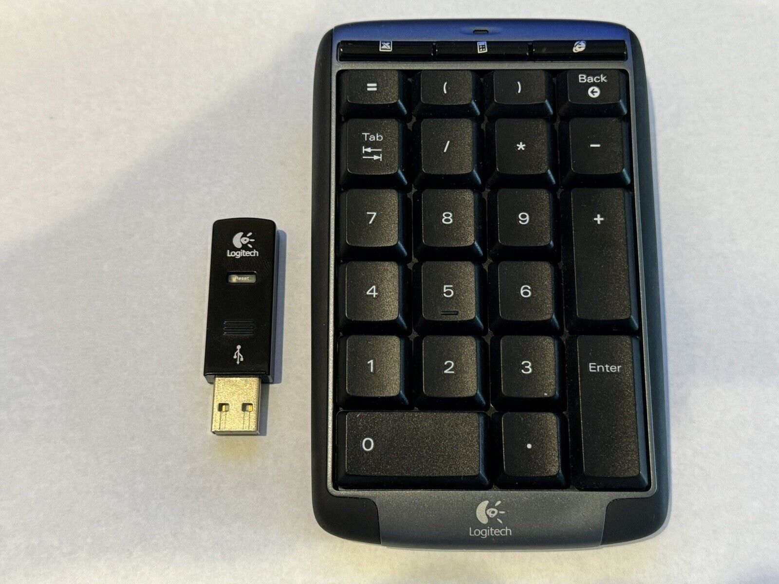 Logitech 2.4 GHz Wireless Keyboard Number pad Numeric Keypad W/ USB Dongle