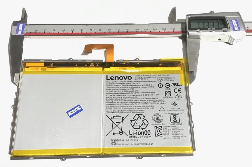 Battery LENOVO TB-X304F L16D2P31 1ICP3/84/94-2 Tab 4 10 ZA2J