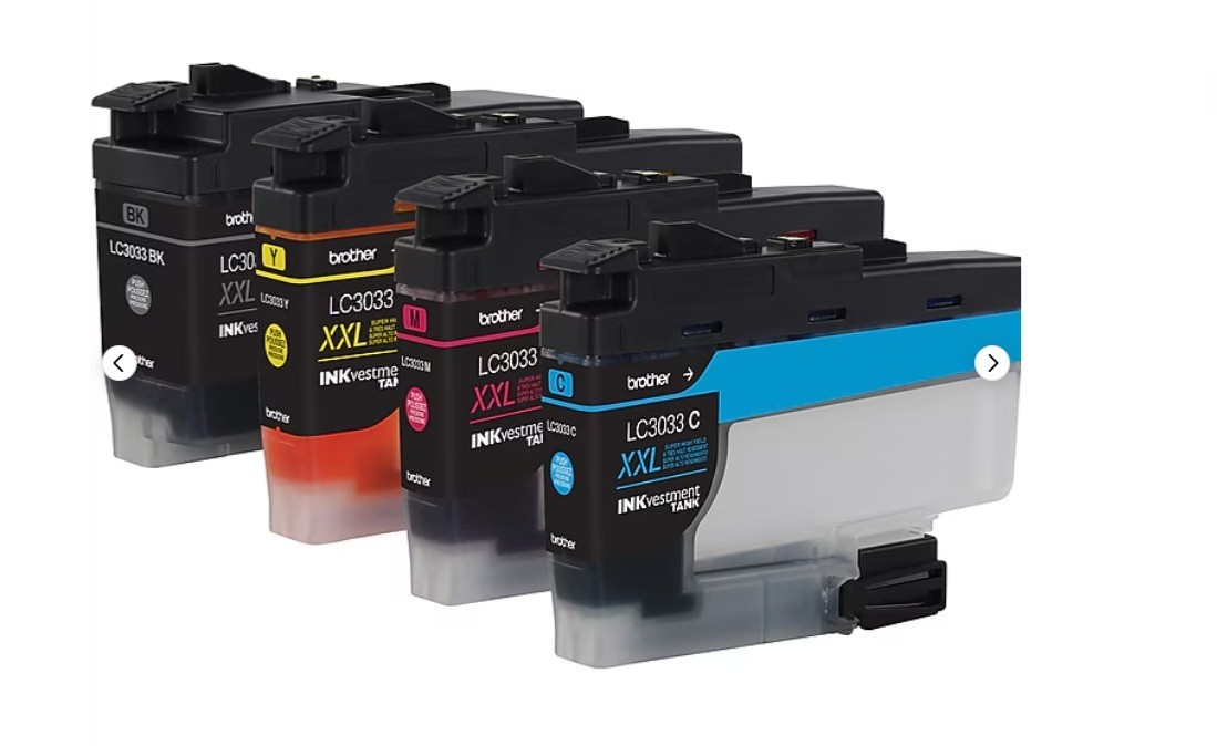 Brother LC30334PKS XXL Black/Cyan/Magenta/Yellow Super High Yield Ink Cartridges