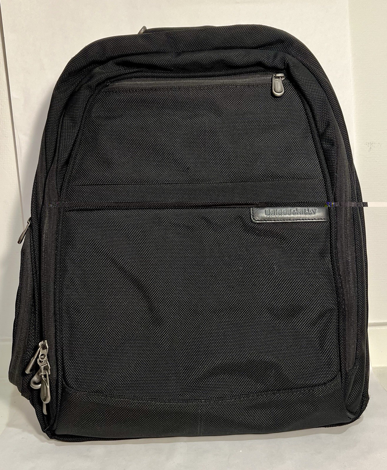 Briggs & Riley Black Ballistic Nylon Laptop Travel Backpack 18"