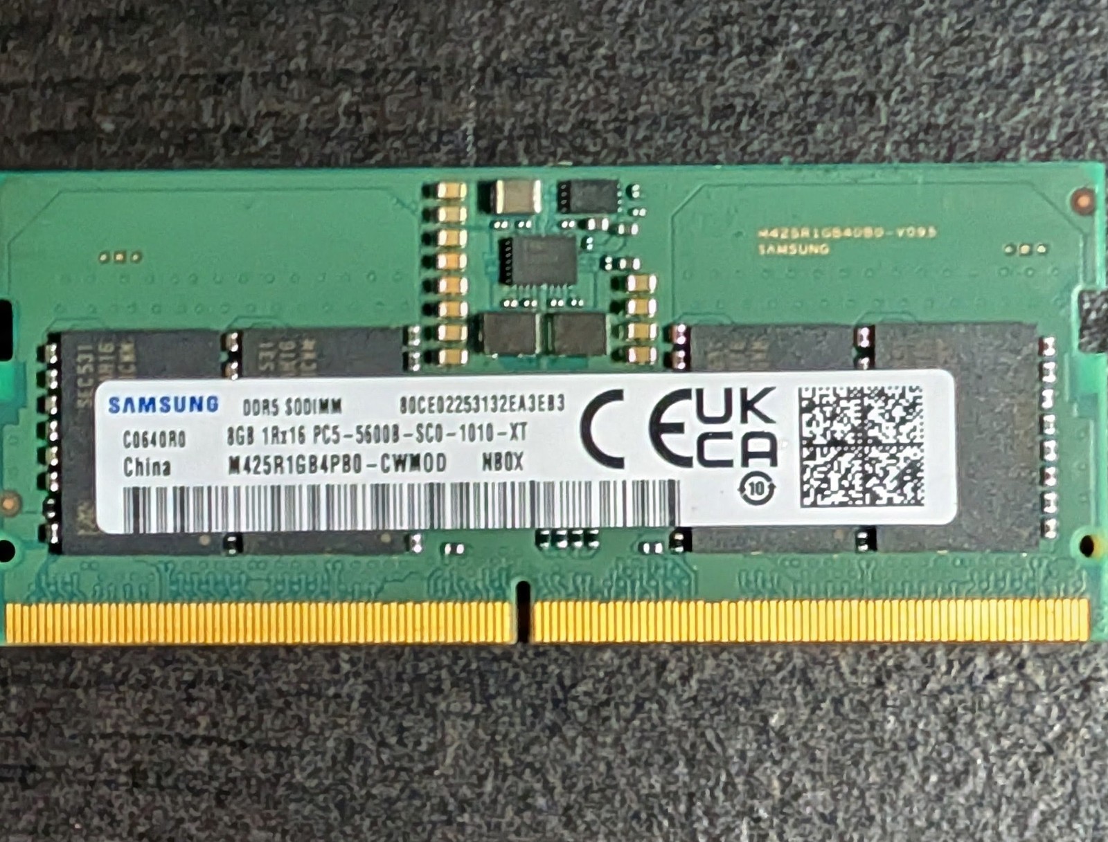 SAMSUNG 8GB DDR5 5600 Laptop SODIMM RAM 1Rx16 PC5-5600B for DELL HP Lenovo Acer