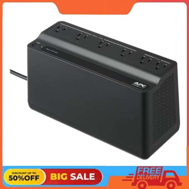 APC UPS 450VA Battery Backup Surge Protector, BN450M Power Supply, 6 Outlets