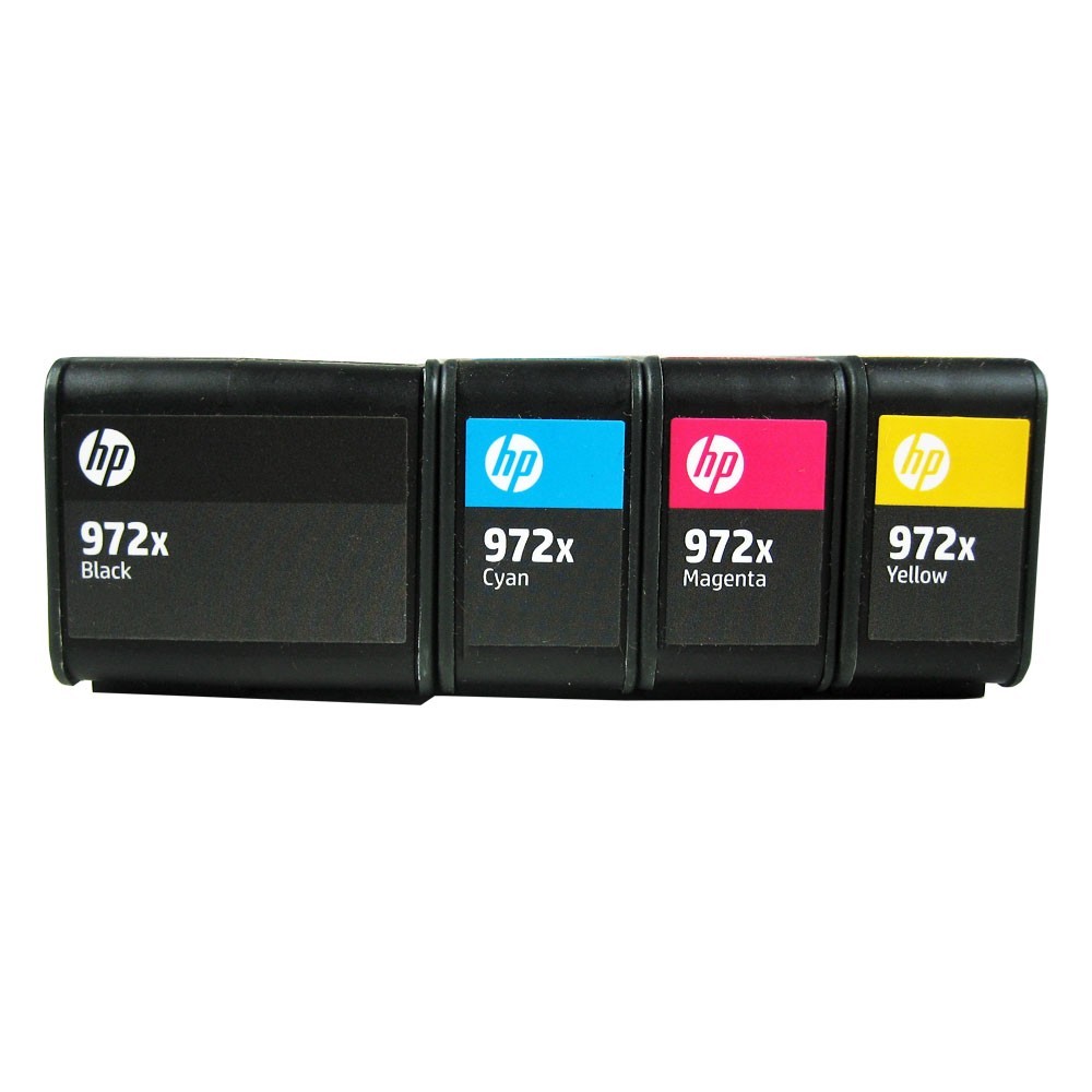 4PK Genuine HP 972X High Yield Black & Color Ink PageWide 577z 477dn 552dw 452dw