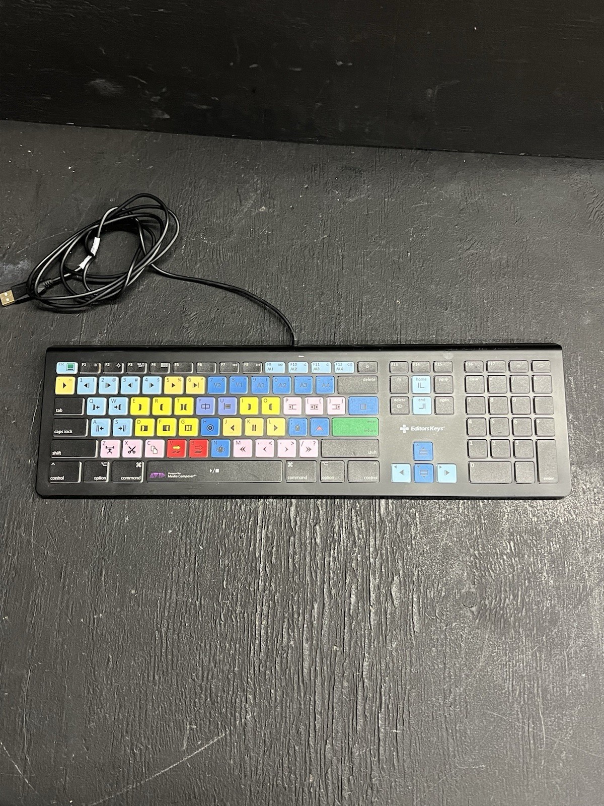 EditorsKeys Avid Media Composer Backlit US MCOM-BL-MAC-US Keyboard