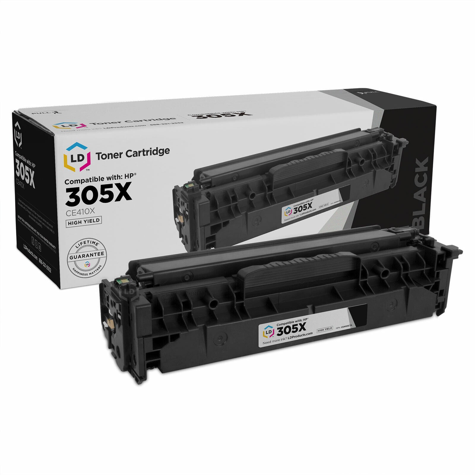 LD Compatible Replacement for HP 305X / CE410X HY Black Toner Cartridge