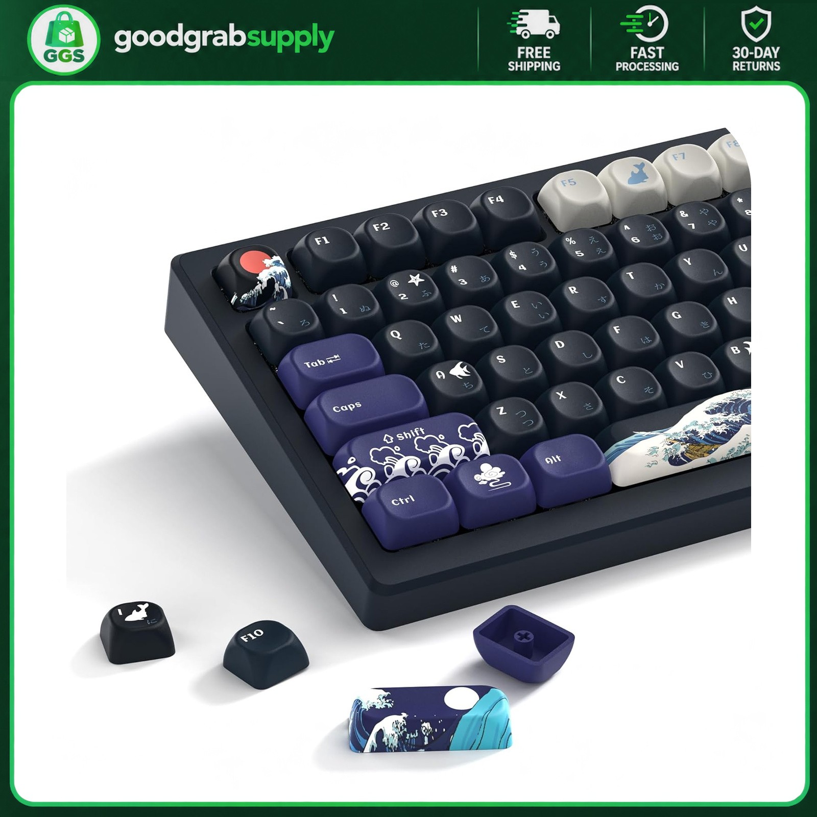 Mechanical Keyboard Keycaps Set PBT Japanese MOA Profile 60% 65% 75% 80% 100%