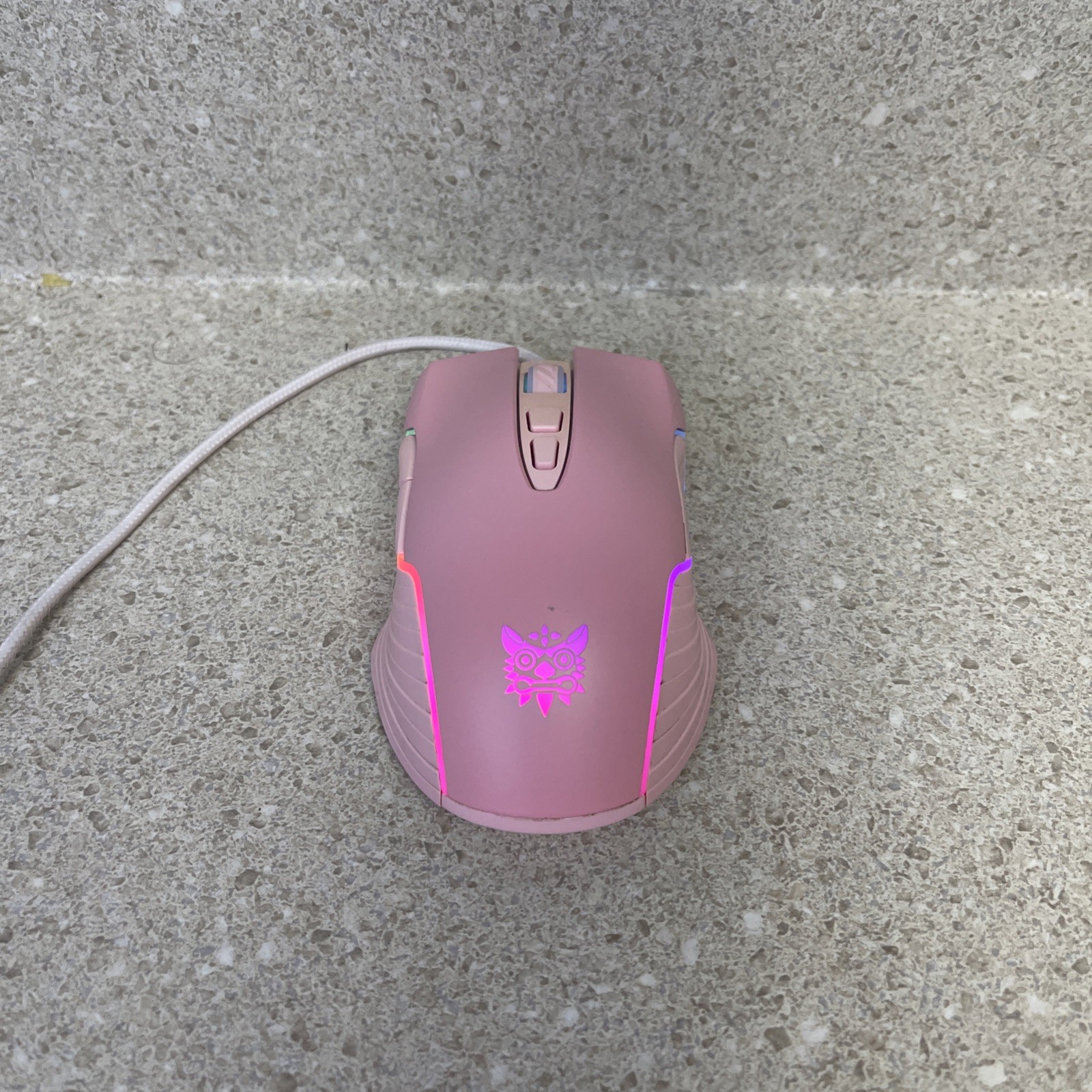 ONIKUMA CW905 Pink Wired RGB Gaming Mouse