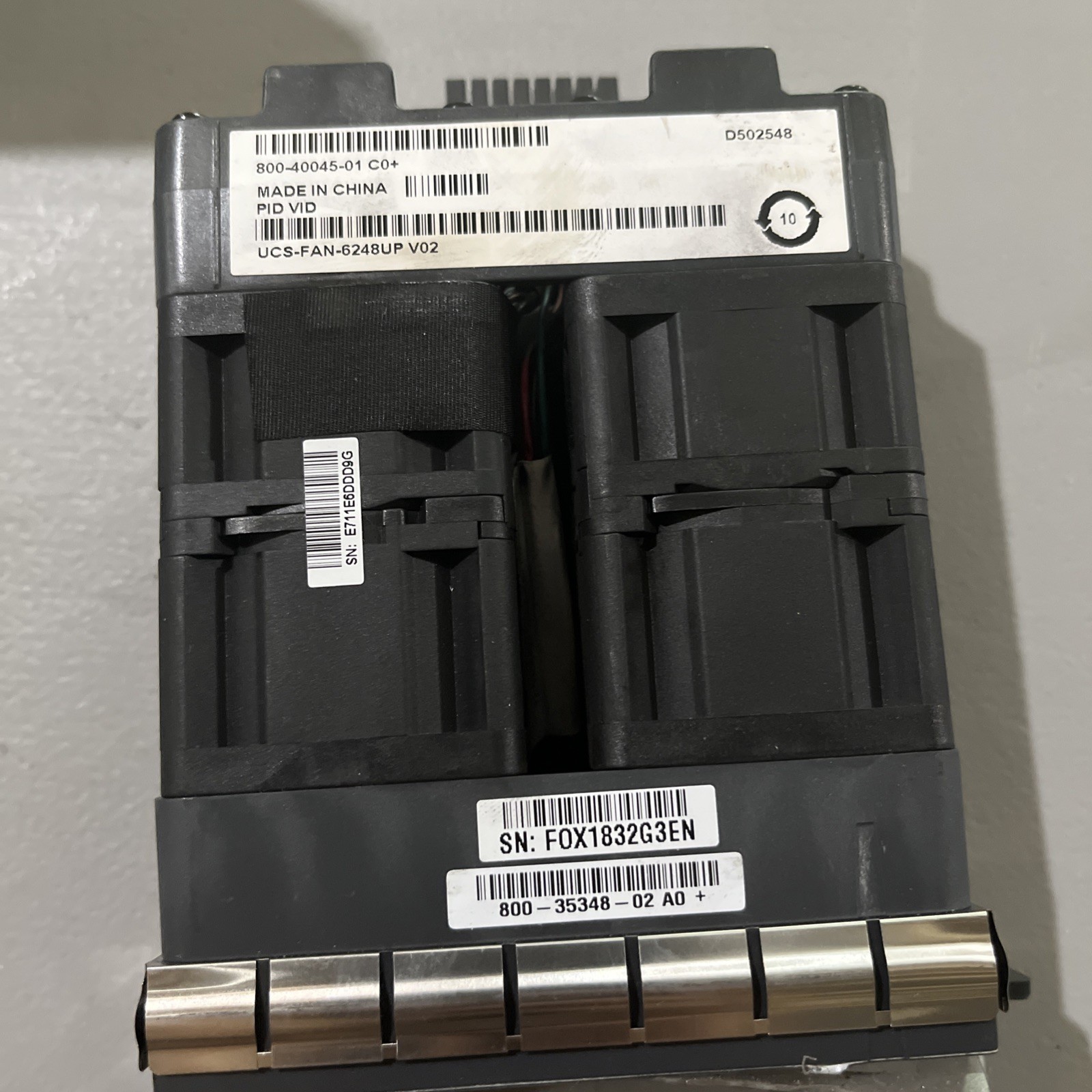 CISCO FANS/parts models ucs-fan-6248up v02, ucs-fan-6248up v01, n10-fan1 = v01.