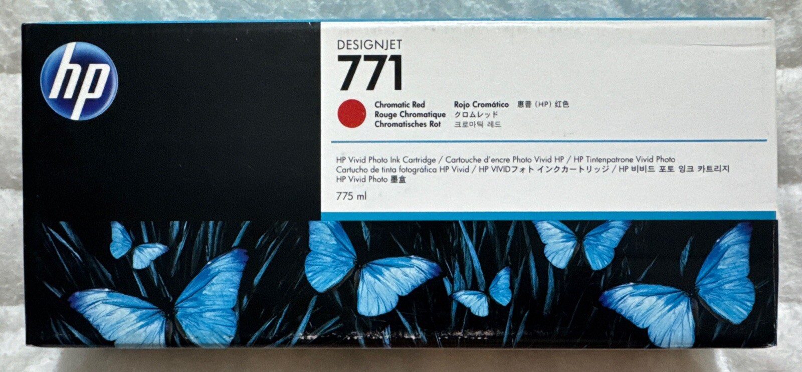HP 771 Chromatic Red CE038A (B6Y16A) Vivid Photo Ink Z6200 Z6600 Z6800 Z6810 OEM