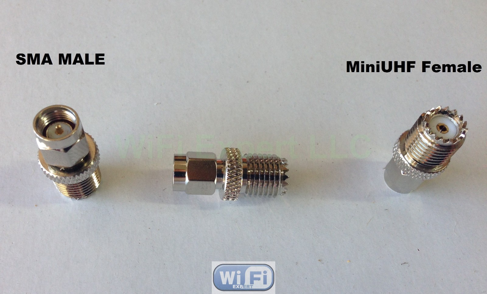 1 x SMA Male Plug to Mini-UHF Female Jack RF Coax Adapter Connector Converter US