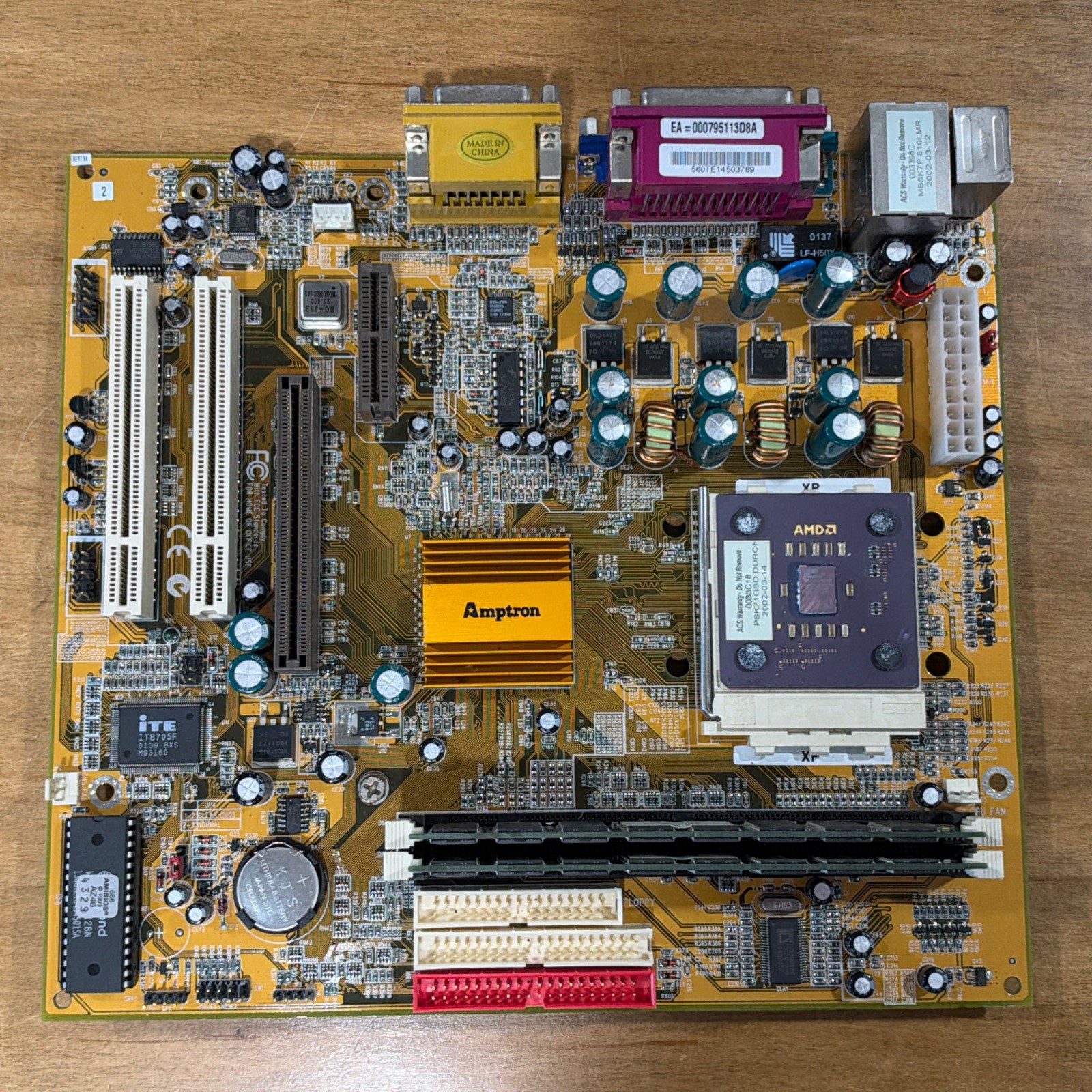 PCChips M810LR Slot A MicroATX Motherboard AMD Athlon AGP Windows 98 Gaming