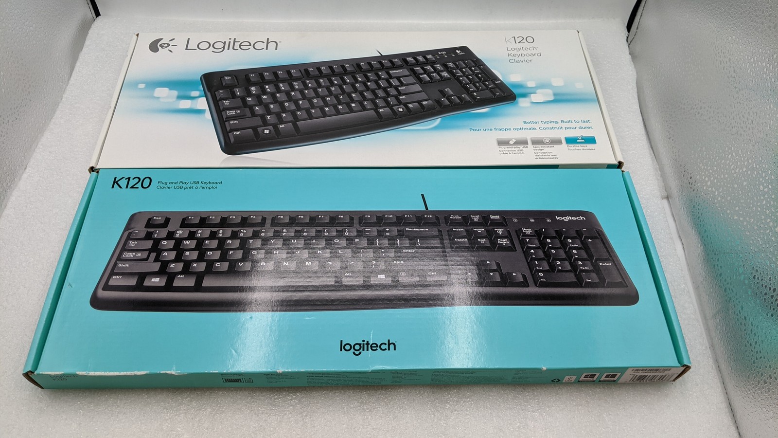 NEW SEALED Lot of 2  Logitech - K120 Full-size Wired Membrane Keyboard for PC