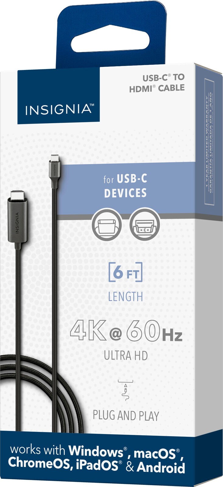 Insignia USBC to HDMI Cable 6'