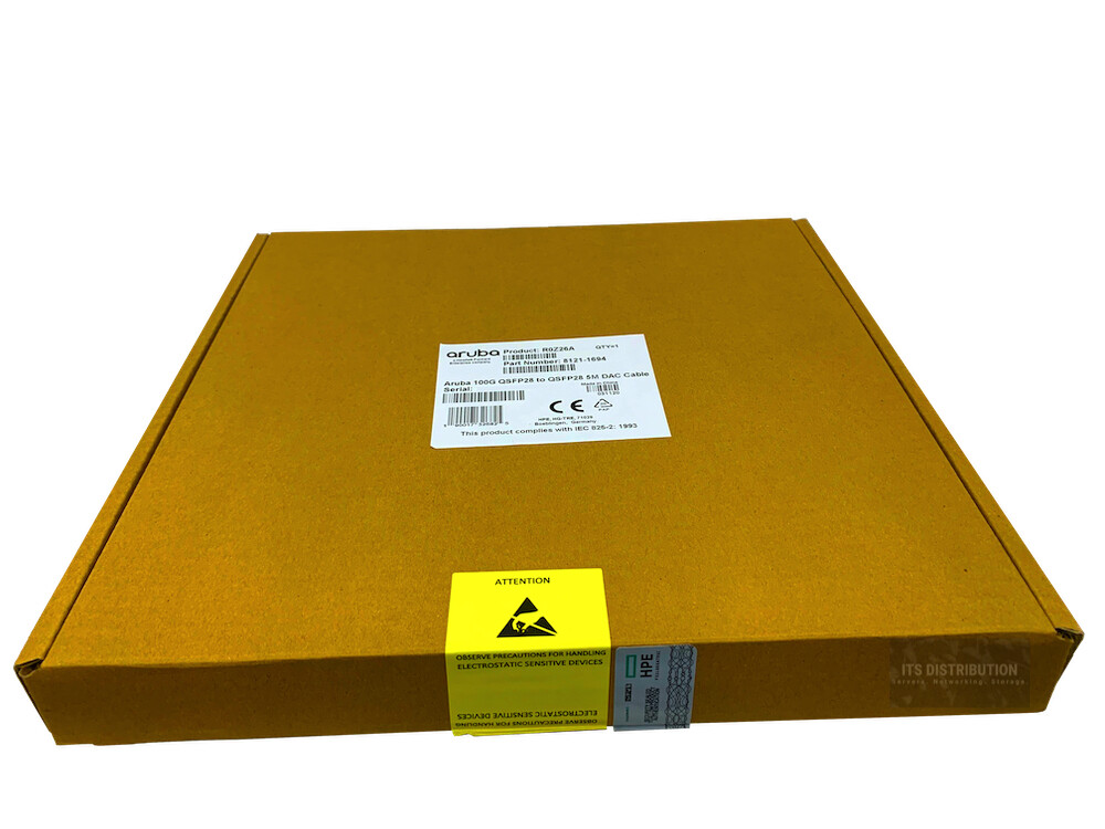 R0Z26A I Genuine New HPE Aruba 100G QSFP28 to QSFP28 5M DAC Cable 8121-1694