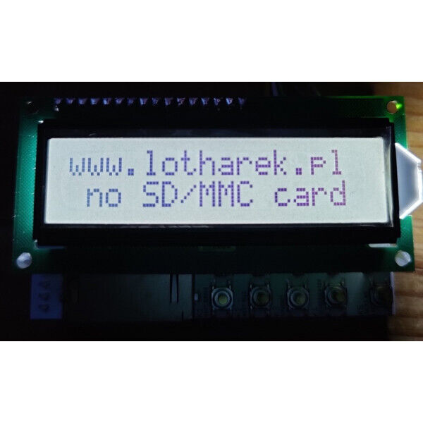 SIO2SD SD Card Reader [WHITE LCD] for Atari 600XL 800XL 65XE 130XE (by Lotharek)