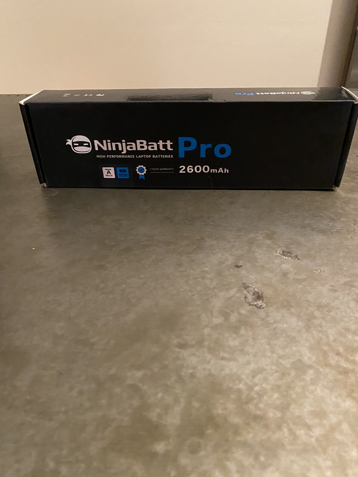 NinjaBatt Pro 2600 mAh Rechargeable Battery New In Package.